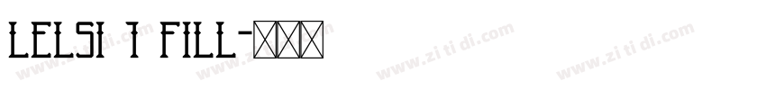 Lelsi 1 fill字体转换